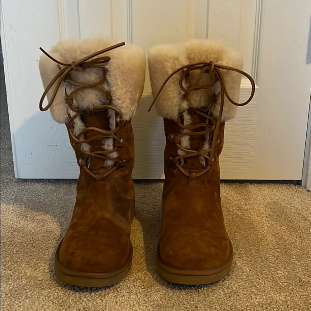UGG  boots Montclair 1892 white /chestnut